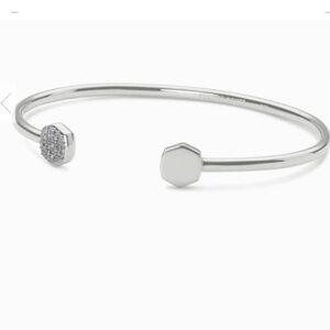 Kendra Scott Silver Diamond Cuff Braclet